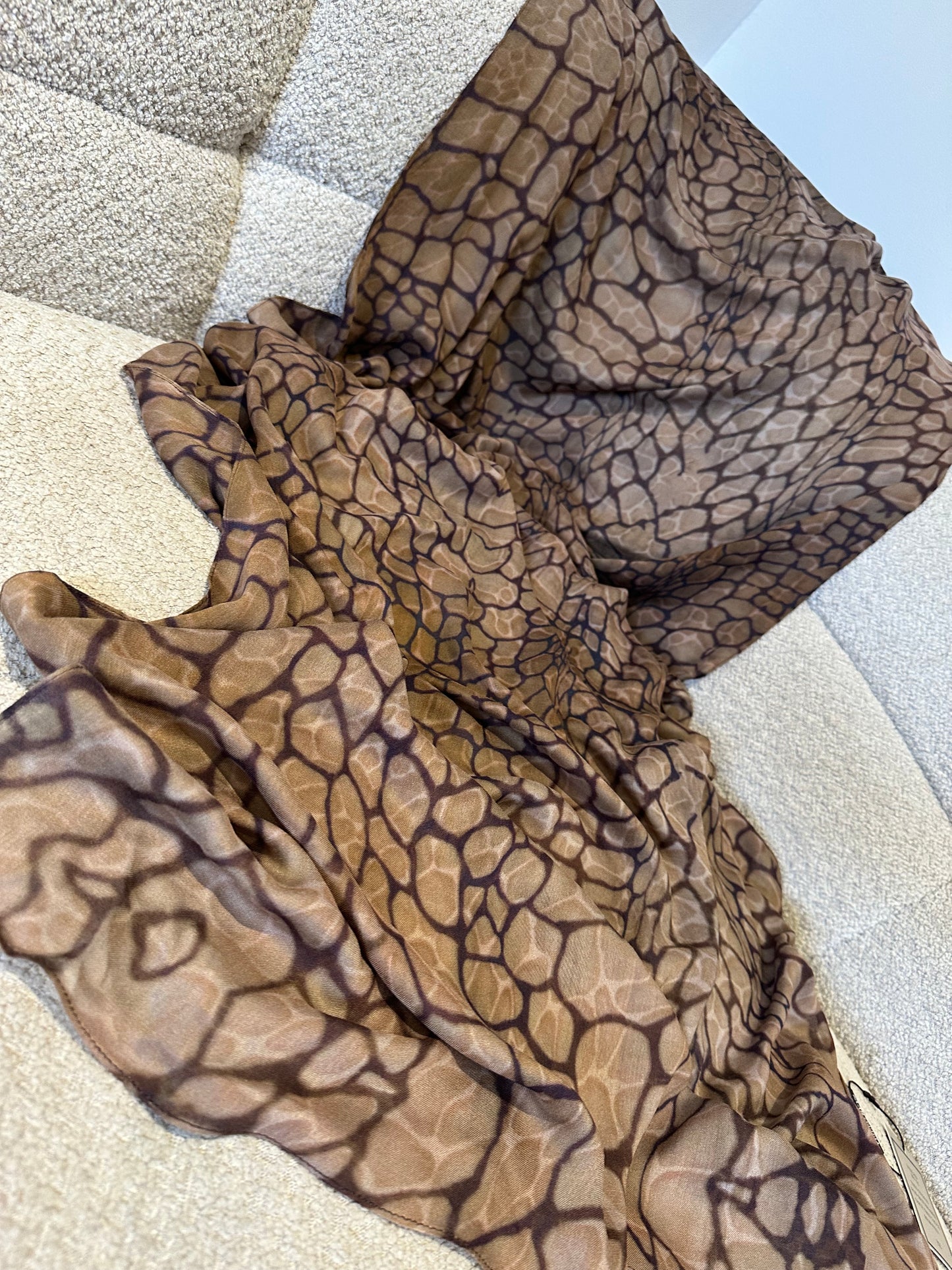 Crocodile print modal