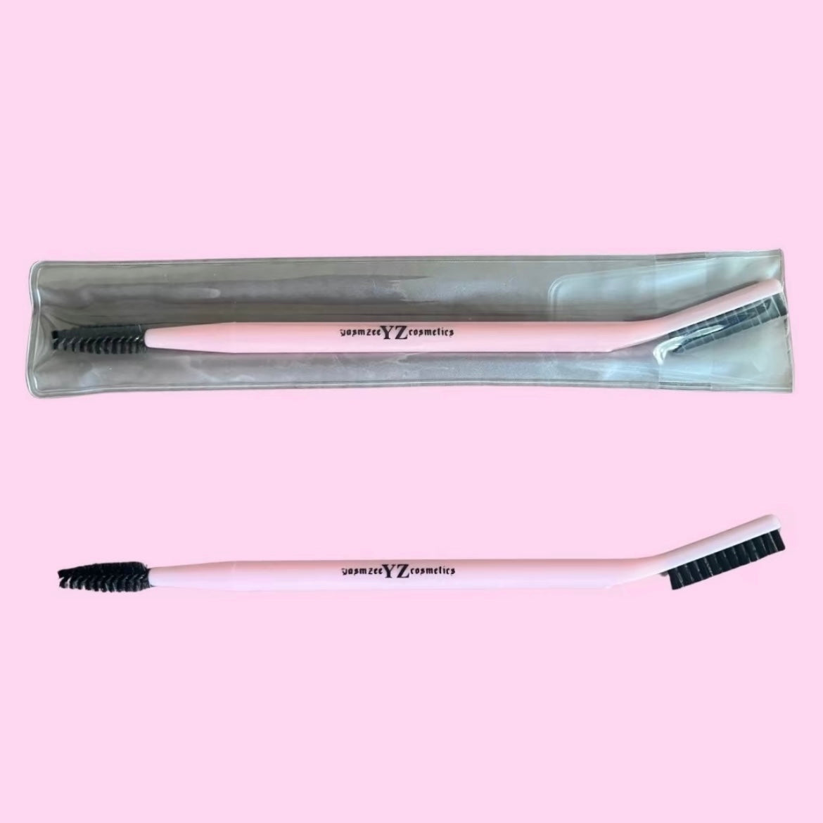 Double sided brow brush