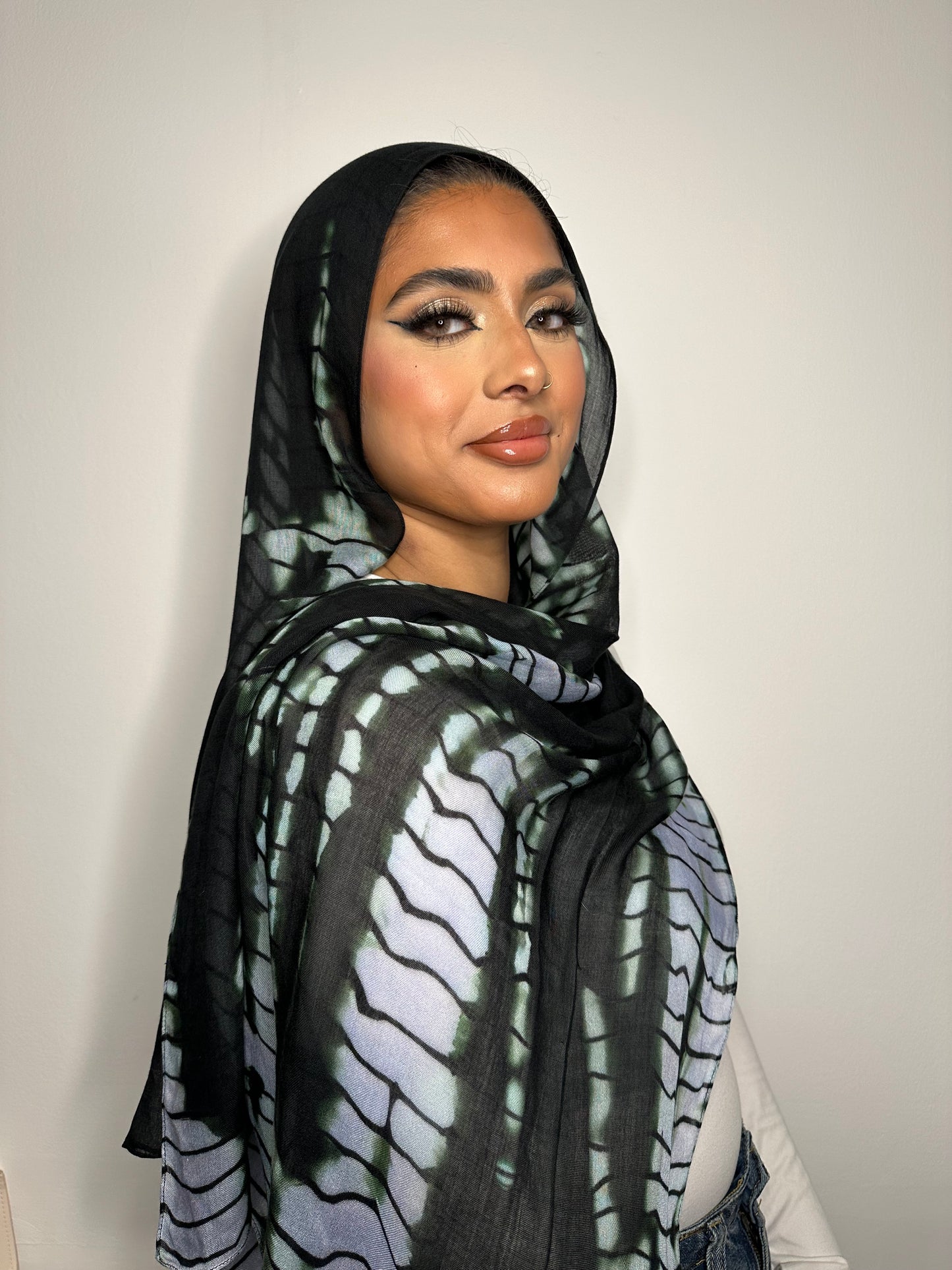 GREEN/DENIM RIPPLE MODAL