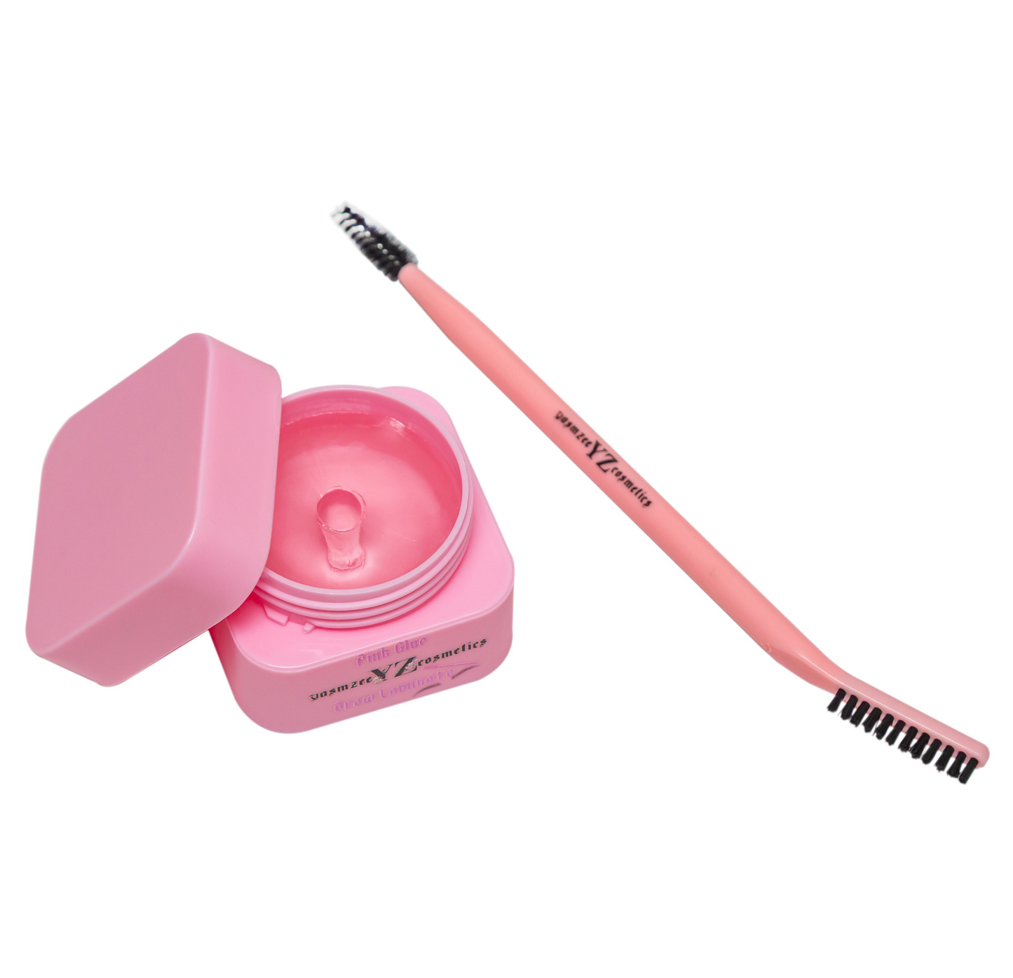 Pink glue brow laminate