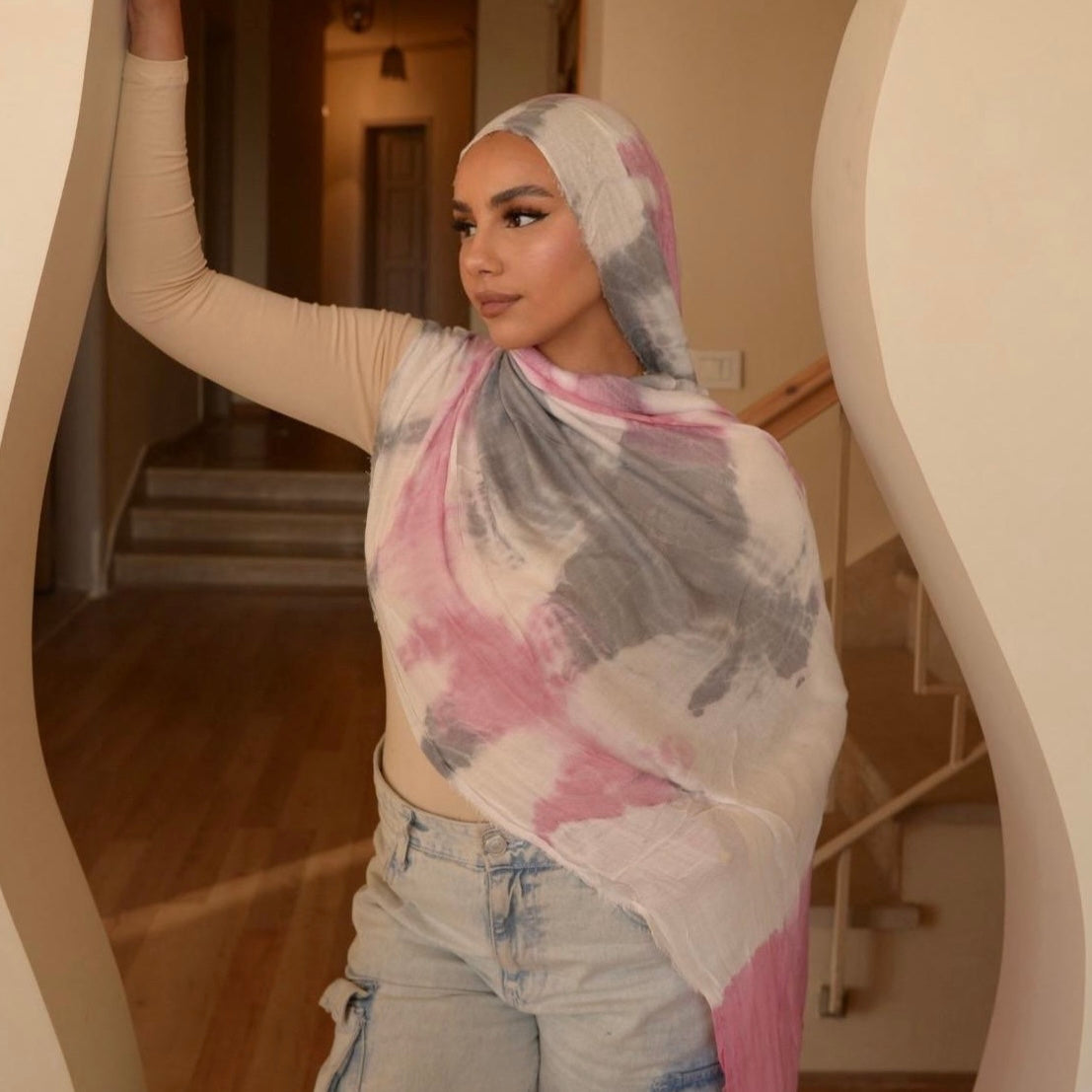 MARBLE TIE-DYE EGYPTIAN COTTON MODAL