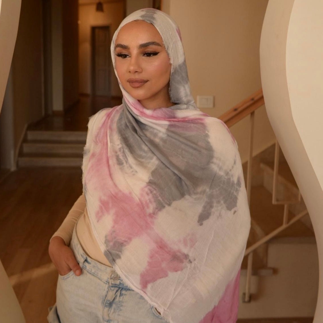MARBLE TIE-DYE EGYPTIAN COTTON MODAL