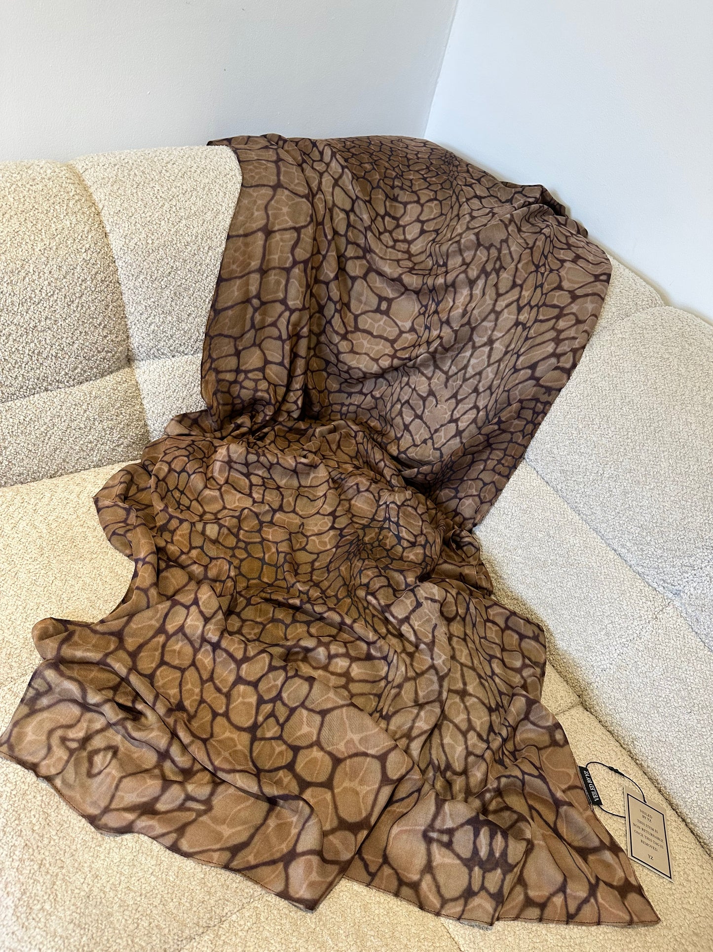 Crocodile print modal