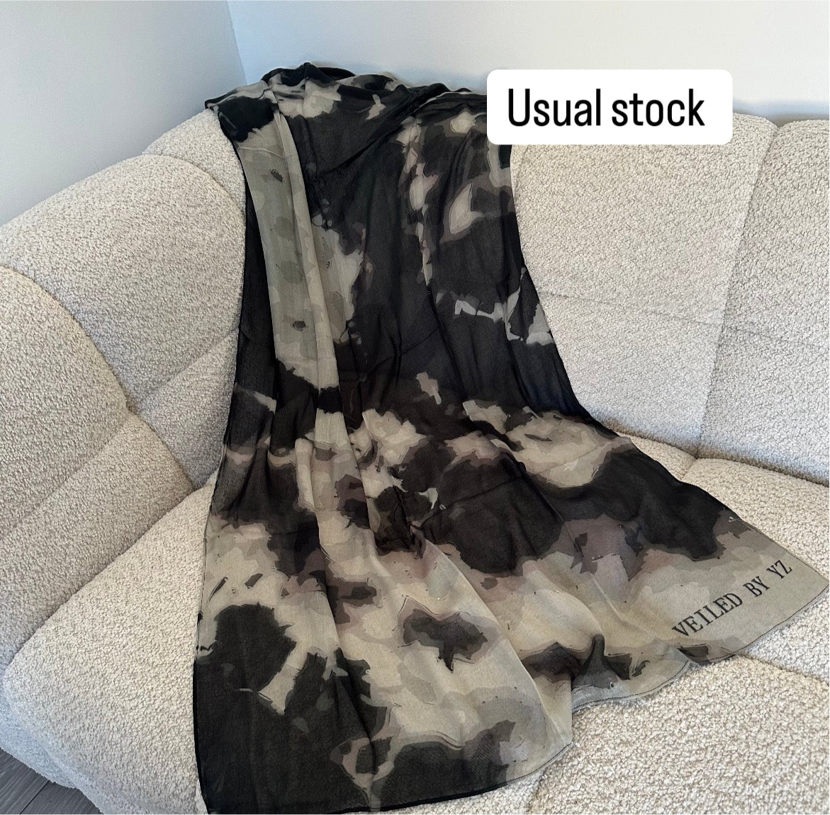 Black/grey marble printed modal SALE due to printing error!