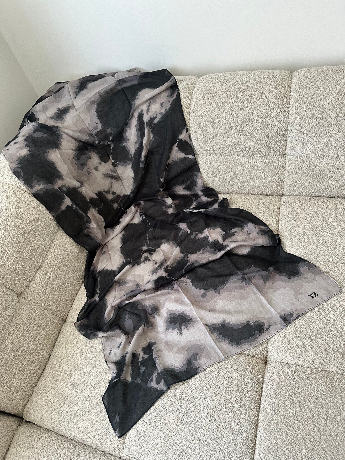 Black/grey marble printed modal SALE due to printing error!