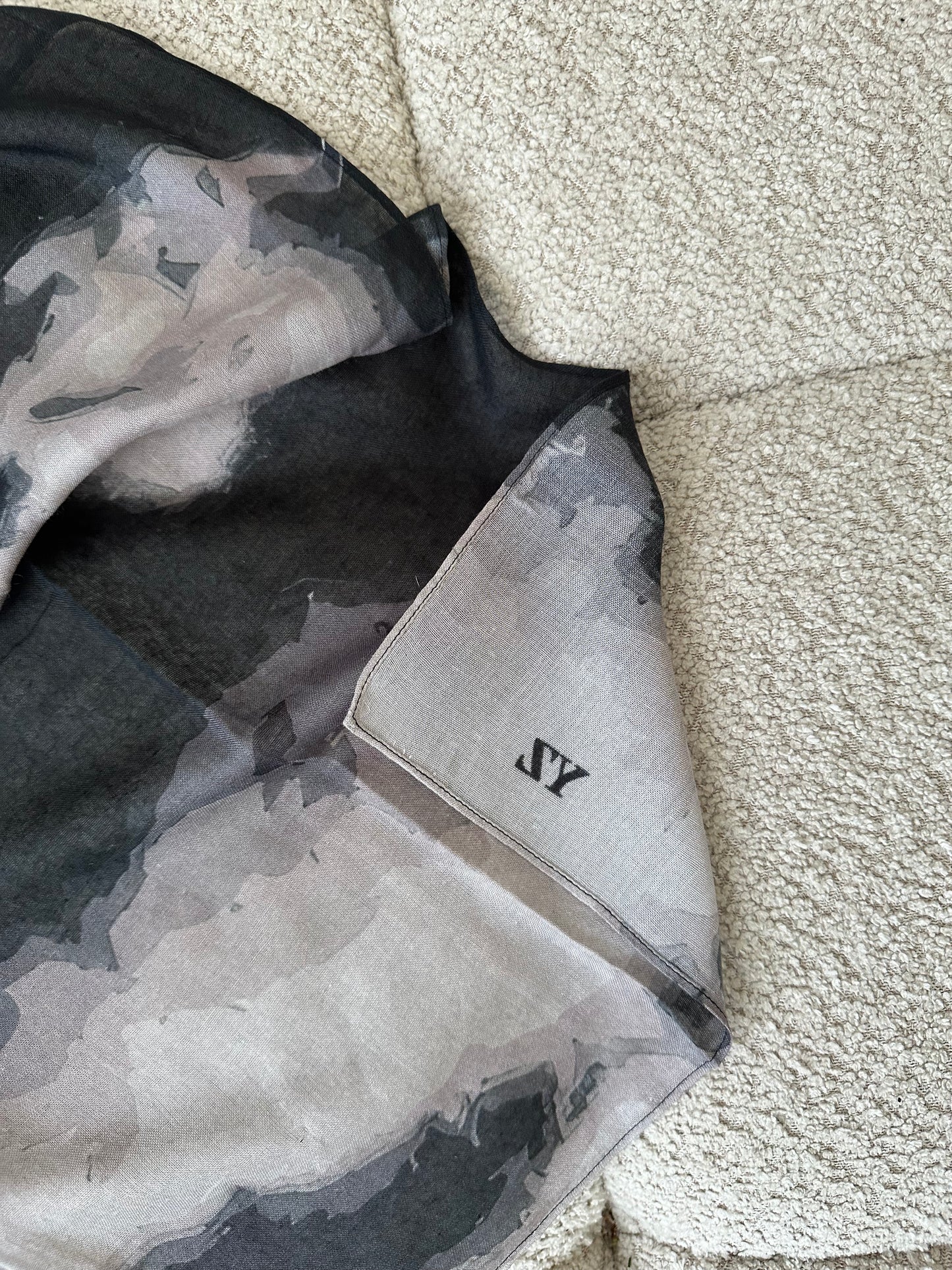 Black/grey marble printed modal SALE due to printing error!