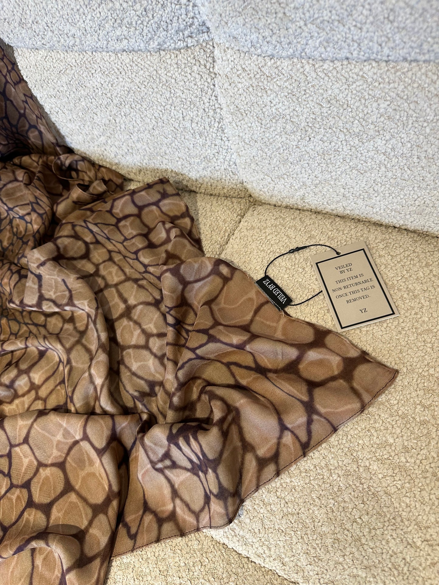 Crocodile print modal